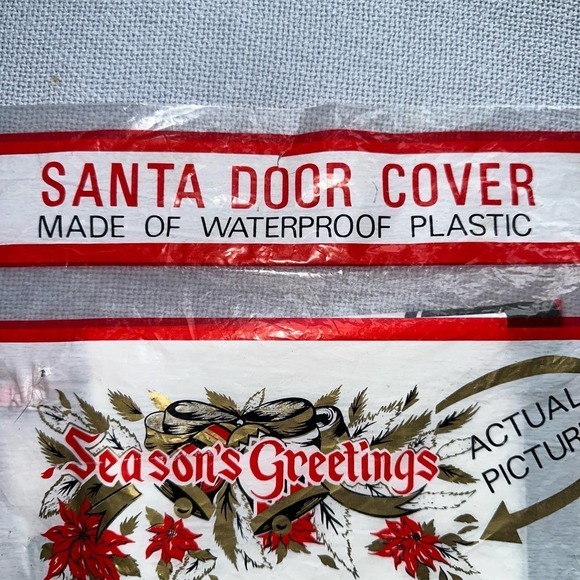 Vintage Santa Door Cover Waterproof Plastic Hong Kong - Picture 6 of 7